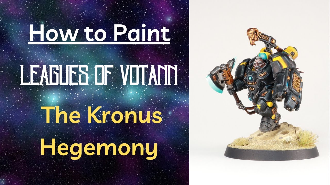 How to Paint Leagues of Votann Kronus Hegemony: Black & Yellow Armor 