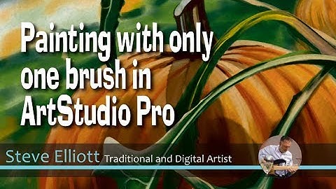 Complete painting with only one brush in ArtStudio Pro - The Pumpkin Patch