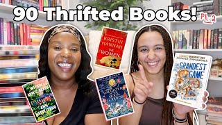 Our Biggest Book Thrifting Haul Yet 📚 (90 books!) 🫣 | Part 2