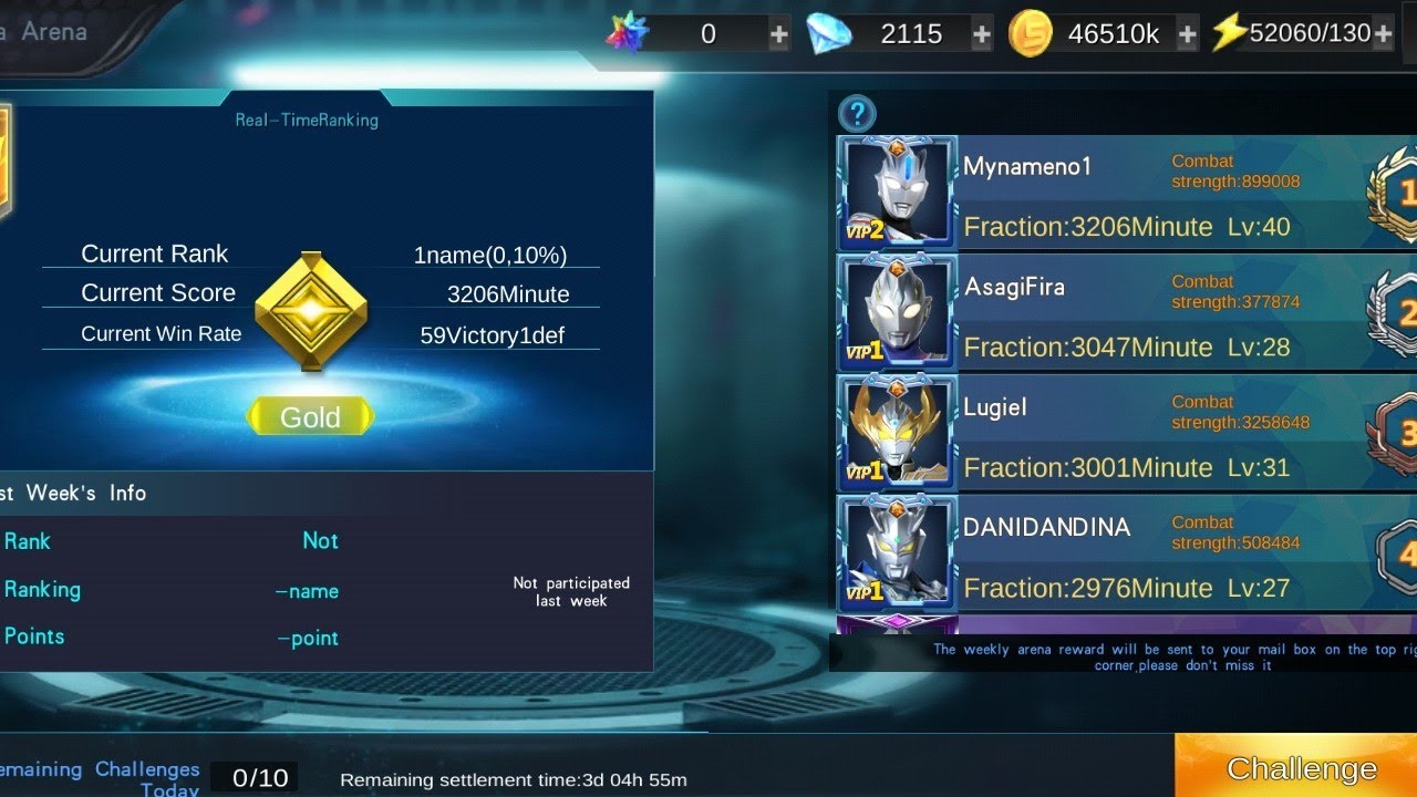 Main PVP pakai skin baru di game Ultraman Legend Of Heroes 