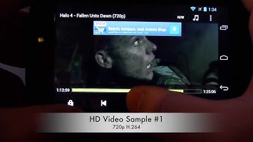 LG Nexus 4 HD Video Playback 720p