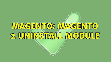 Magento: Magento 2 uninstall module