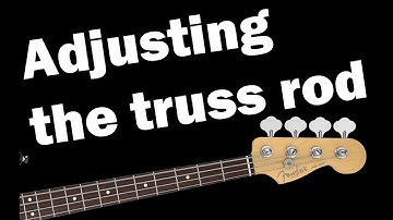 Bass adjustment & care: Adjusting the truss rod (Step 2 of 4)