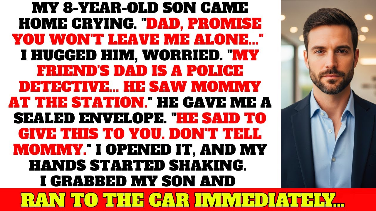 My 8-Year-Old Came Home Crying—He Handed Me an Envelope, I Opened it and Ran Outside...