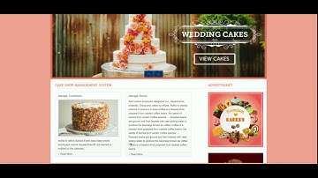 Cake Shop Management System | PHP and MySQL Project Source Code | PHP MySQL CRUD Project