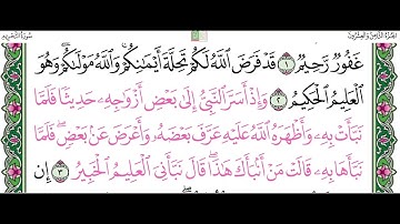 سورة التحريم من الاية ١ الى ٣  مجود القارئ الشيخ ماهر المعيقلي