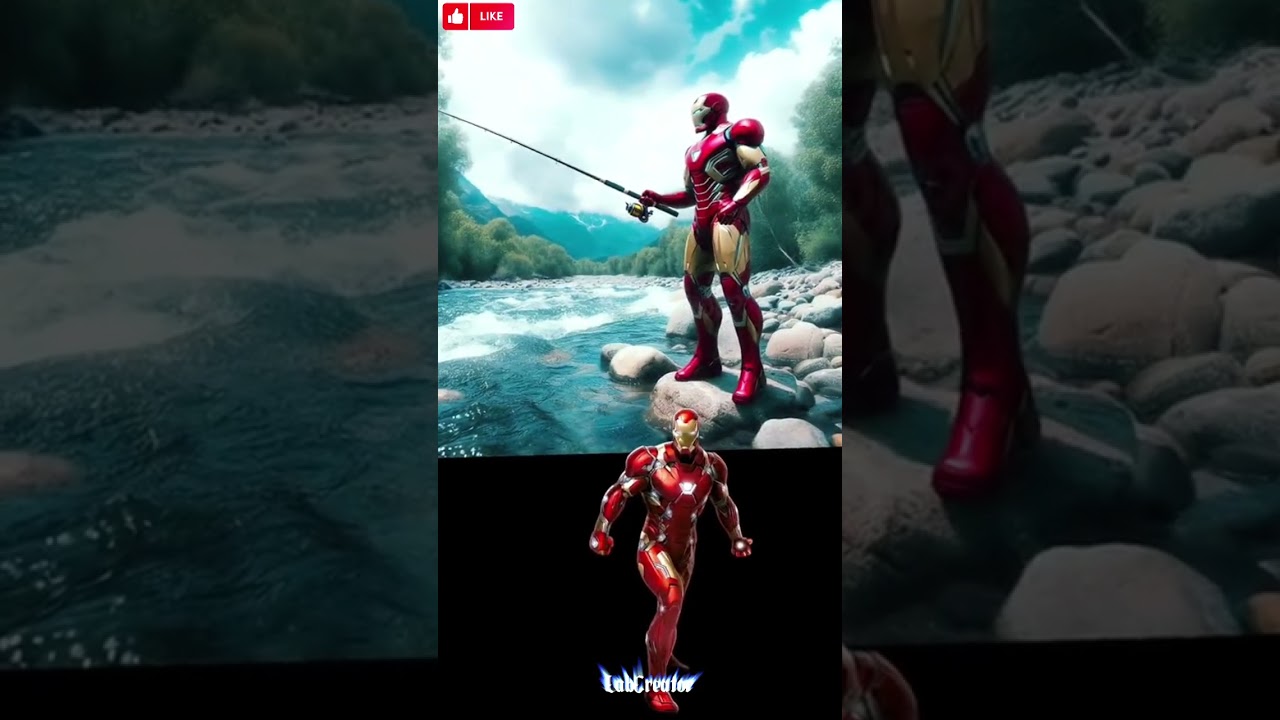 Marvel Dc Avengers Superheroes Enjoying Fishing 