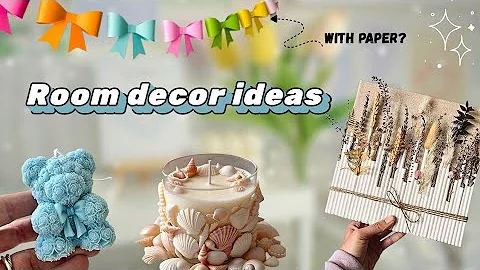 Pinterest Inspired room decor ideas | 4 Diys | Aesthetic Room Decor #artwithmiku #diy #craft