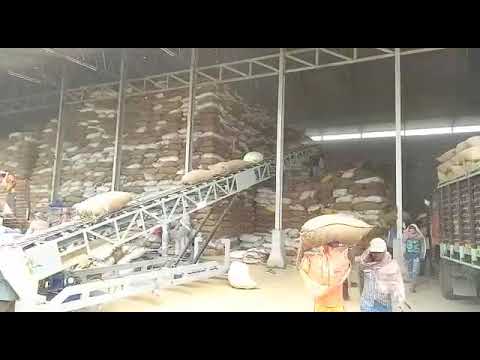Bag High Stacker at a Rice Mill - video from Damodar Process