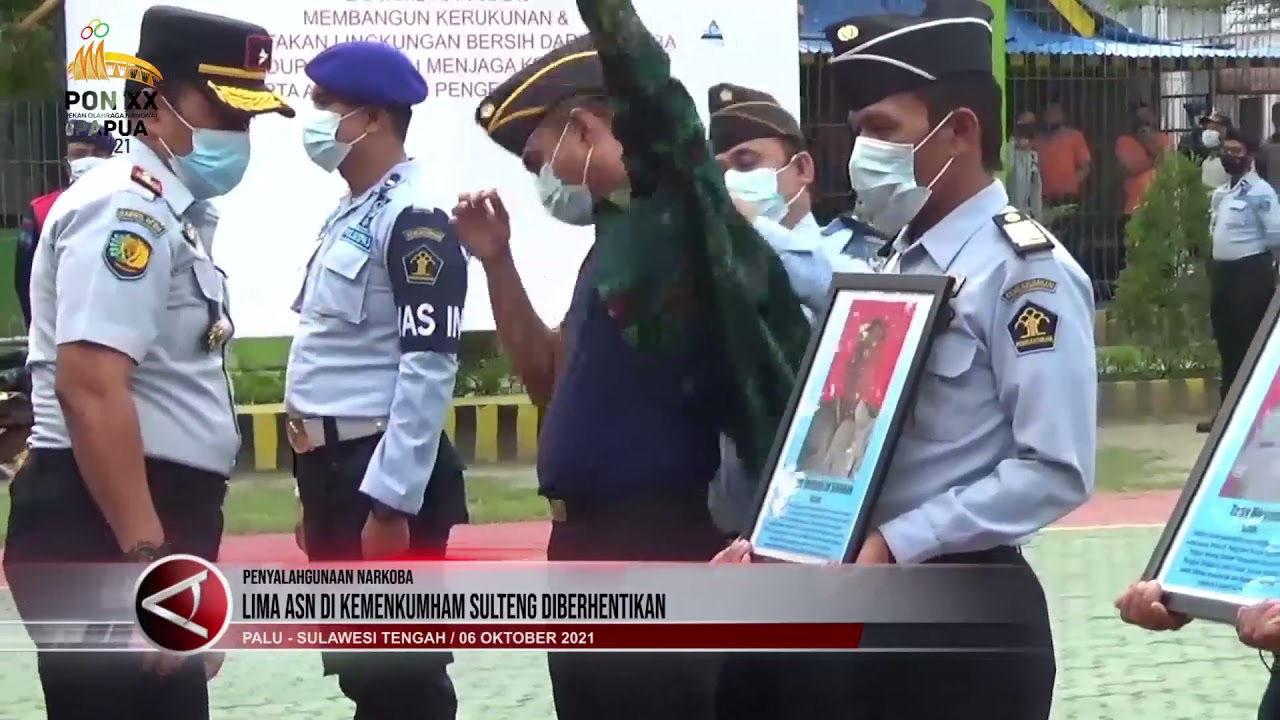 Lima ASN di Kemenkumham Sulteng diberhentikan