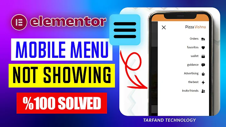 Hamburger Menu NOT showing up on mobile phones - Elementor WordPress