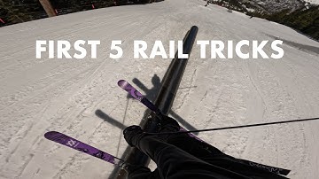 First 5 Rail Tricks to Learn on Skis