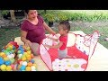 Mainan Anak Balita Kolam Basket Mandi Bola - baby learning  colors balls