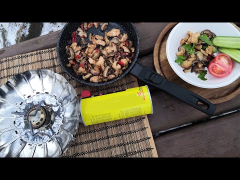Лучшая походная газовая горелка для путешествий | готовим вкусное блюдо на природе