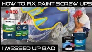 How to fix paint runs (if you burn through)