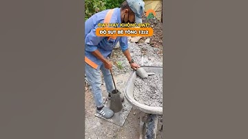 Kiểm tra độ sụt bê tông sàn lầu 2 #xaydunganhduong