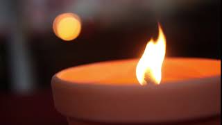Candle burning in the Wind filmed in 50fps | Free Stock Footage (Slow Motion) [Bokeh]