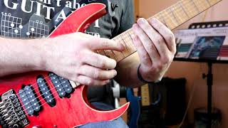 Chris Brooks Guitar - 7 days of tapping, Lick 4: Minor Blues Scale