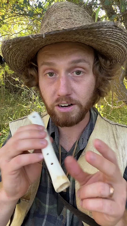How to make a Traditional Bone Flute #traditional #flute #bushcraft #music #bones #nature #ancient