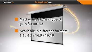 celexon electric ceiling recessed professional screen