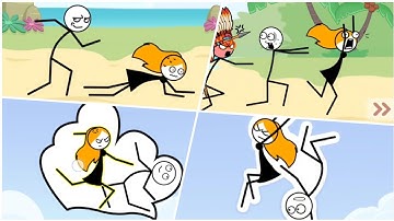 Pose Master –One Stickman. Too Many Problems | All Levels Game Walkthrough (Funny Moments)