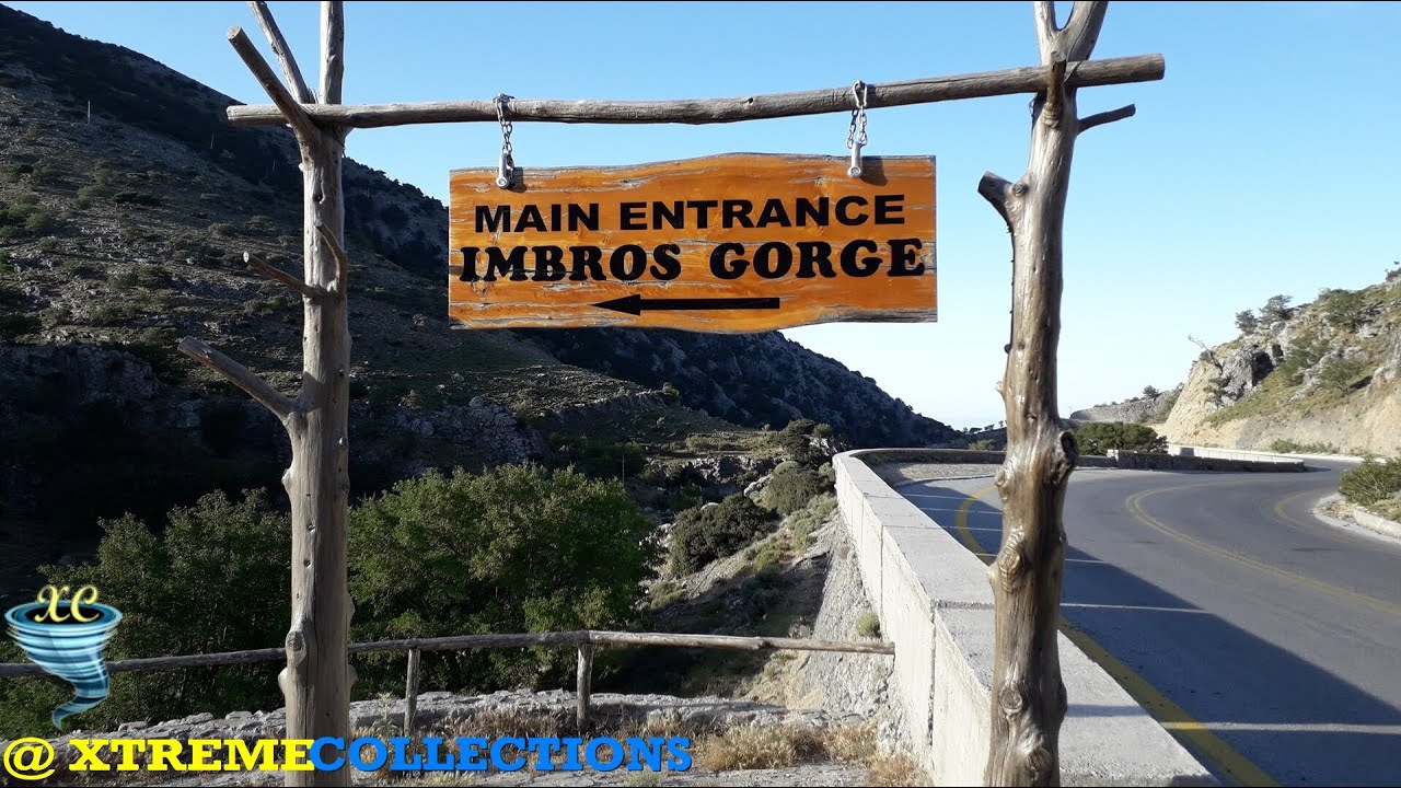 Imbros Gorge in Crete, Greece