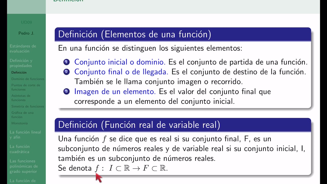 Funciones 1 Definición de función y elementos característicos YouTube Funciones 1 Definición de función y elementos característicos YouTube