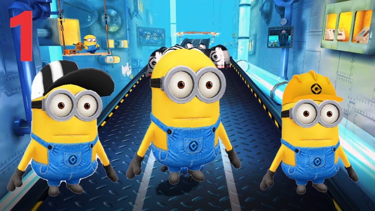 Despicable Me 2: Minion Rush Classic Minion Gru's Lab All LEVEL 1 - 10 EPISODE  1