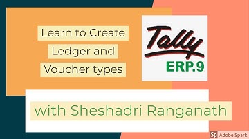 How to Create Voucher type & Ledger in Tally ERP 9 in kannada