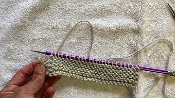 Knitting tutorial: Fixing a dropped edge stitch in garter