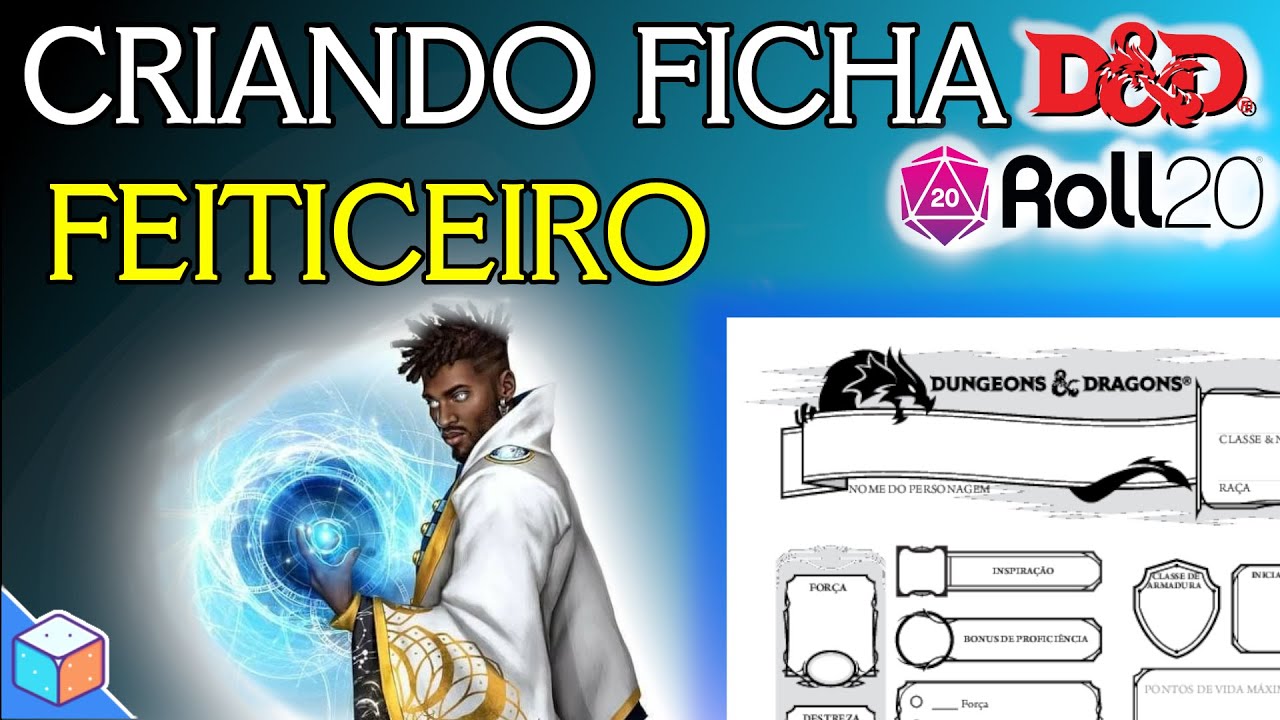 Live: Criando um FEITICEIRO humano - D&D 5e no Roll20