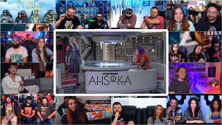 Youtubers React To Ahsoka And Sabine Reuniting | AHSOKA Ep 1 Reaction Mashup