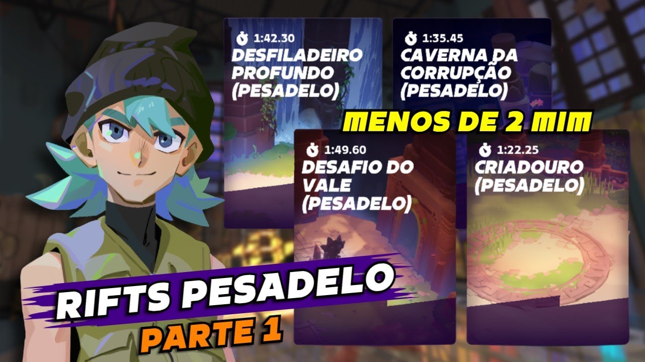 TUTORIAL DOS RIFTS PESADELO MENOS DE 2 MINUTOS em MOCO!! Parte 1