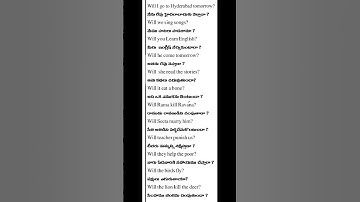 wh questions with will.