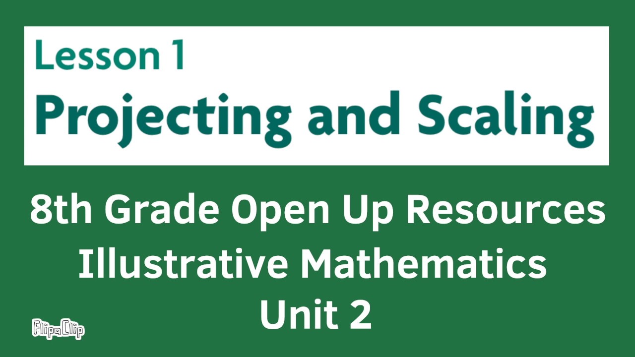 8th Grade Unit 2 Lesson 1 Projecting And Scaling Open Up Resources Illustrative Math 