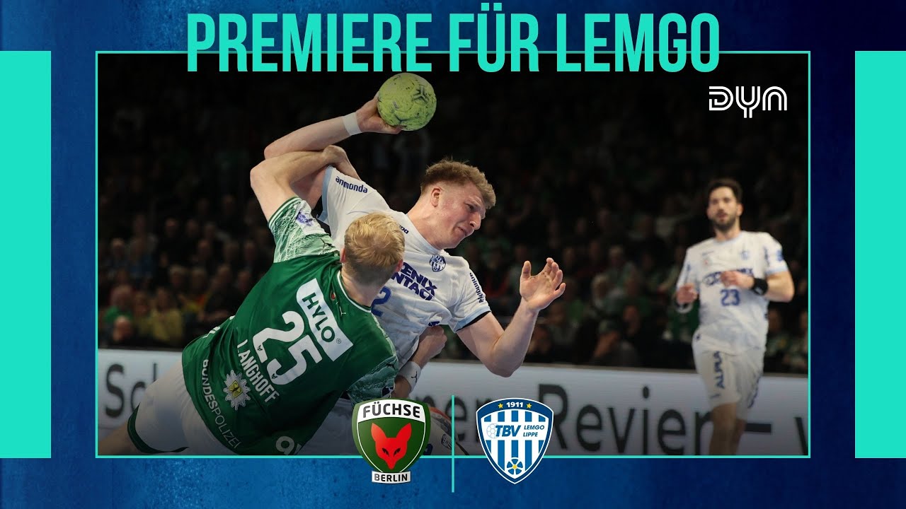Highlights: Füchse Berlin - TBV Lemgo Lippe (Saison 2025/26) Dyn Handball | DAIKIN HBL