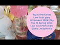 Top 10 perfumes lowcost para a primavera 2024  my top 10 spring 2024 lowcost perfumes