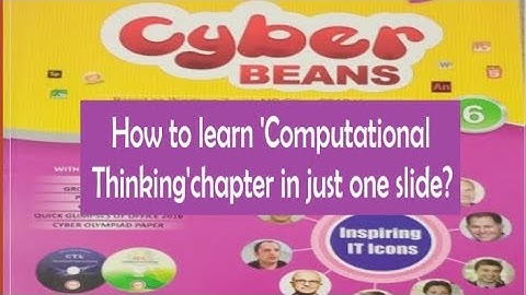 Computational Thinking Chapter1 in just one slide class6