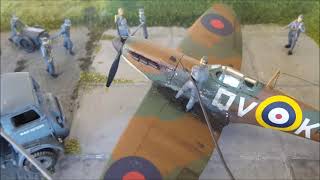 WW2 RAF Battle of Britain Airfield . Airfix 1/76