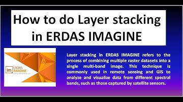How To Do Layer Stacking in Erdas Imagine | Multispectral bands