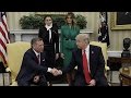 Donald trump welcomes king of jordan to the white house