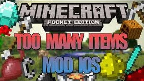 Mcpe ios Mod Review Too Many Items And Commands