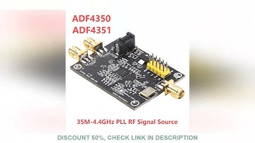35M-4.4GHz PLL RF Signal Source Development Board ADF4350 ADF4351 Signal Generator Module SMA RF Pha