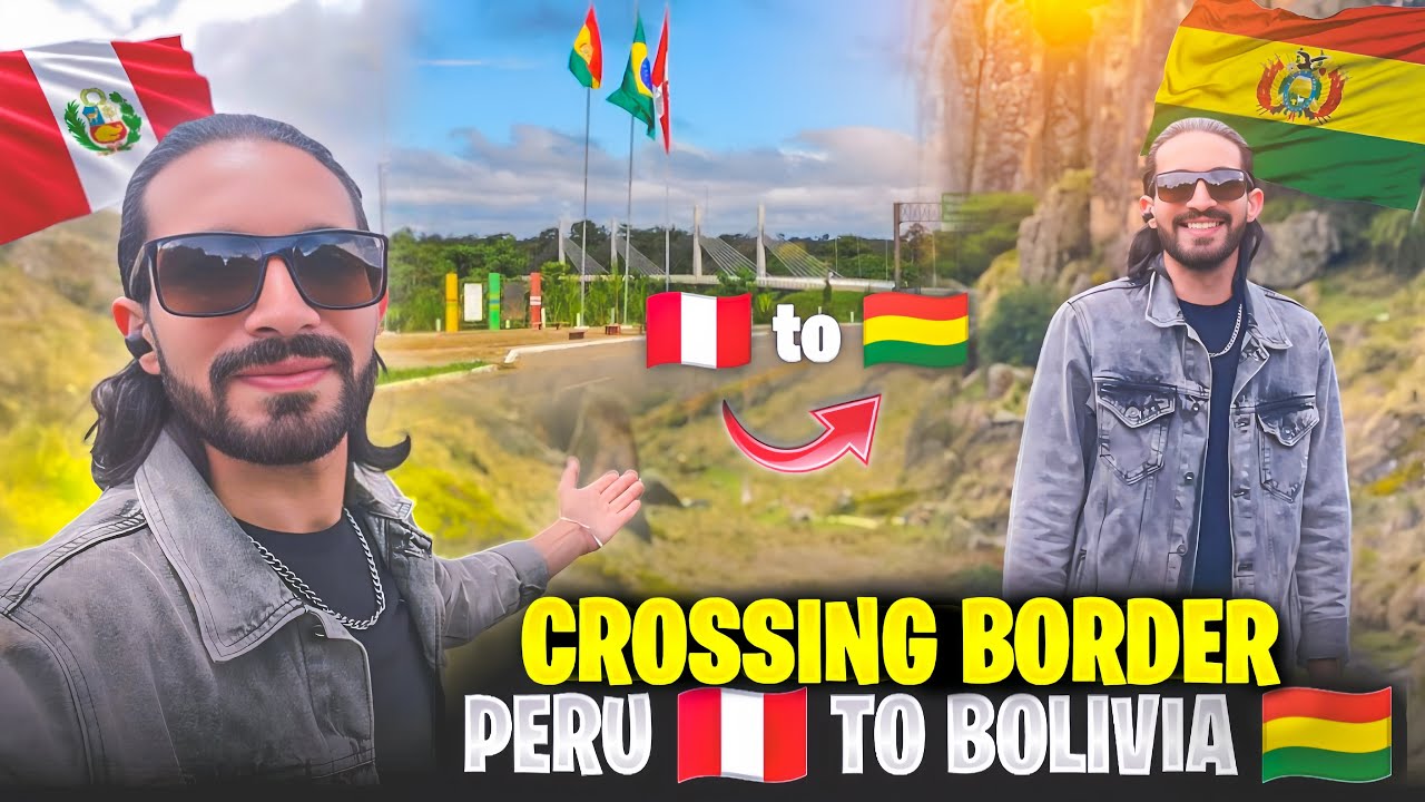 Crossing Border From Peru 🇵🇪 to Bolivia 🇧🇴 | Hindi / Urdu Vlog. #travel #hindivlogs