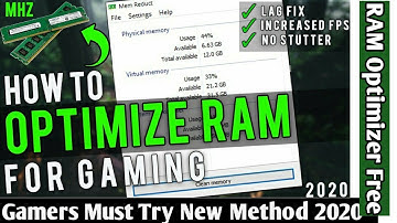 How to Optimize RAM/Memory For Gaming - Boost FPS & Reduce LAG 2020