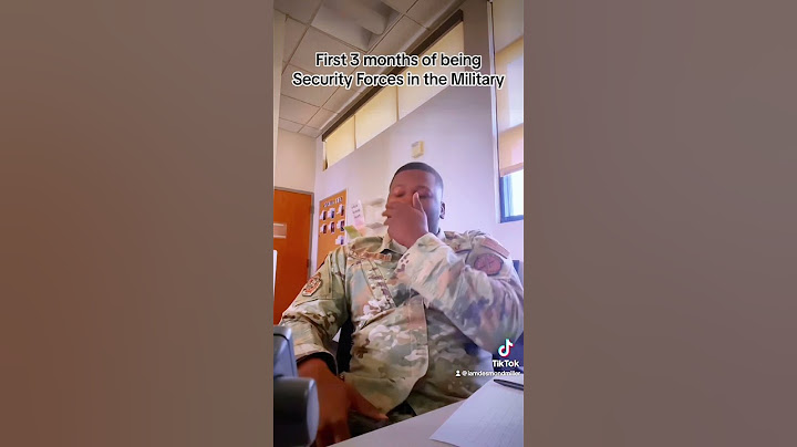 First Joining Security Forces After BMT