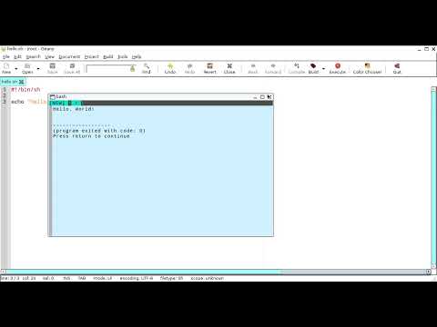 "Hello, World!" shell program in Linux #coding #programming #linux #programmer #helloworld