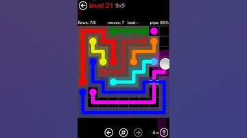 Flow Free Bridges Bonus Pack 9x9 Level 21 Walkthrough