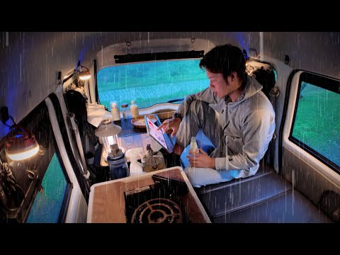 【雨の日の車中泊】ソロキャンプで心を整える。雨音と過ごす最高のひととき/EVERY little D./ASMR
