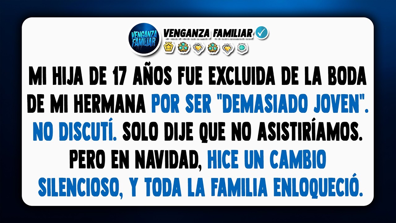 Mi familia prohibió a mi hija adoptiva en la boda de mi hermana. Así que hice ESTO...